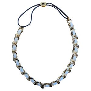 Juicy Couture chain and leather necklace